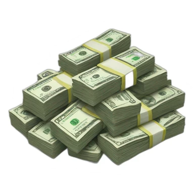 pile of cash sticker