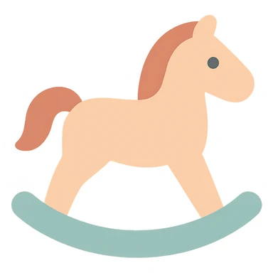 rocking horse icon sticker