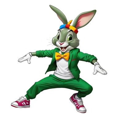 bugs bunny break dancing  sticker