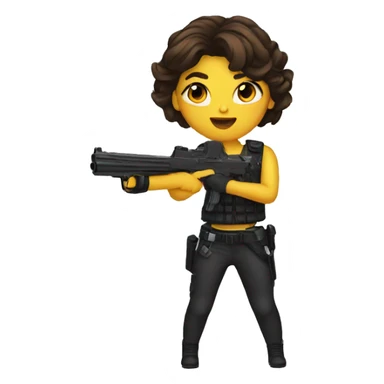 jess with gun sticker