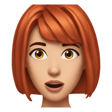 Dua Lipa shocked redhead sticker