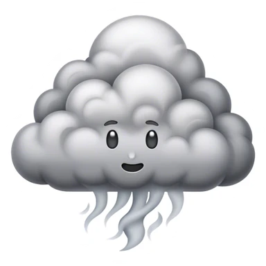 swirling cloud of smoke rising into the air sticker