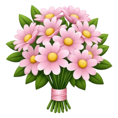 pale pink flower bouquet  sticker