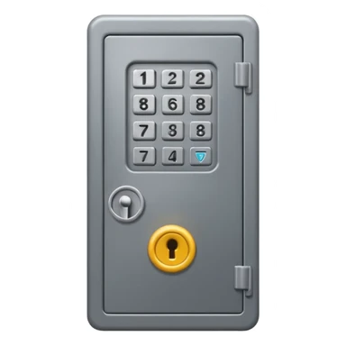 Keypad Safe locker sticker
