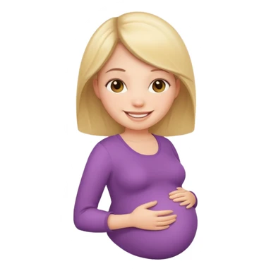 Pregnant girl sticker