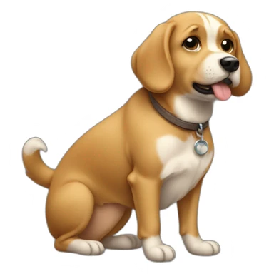 doggy in style sticker