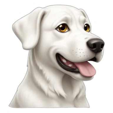 Chien blanc sticker