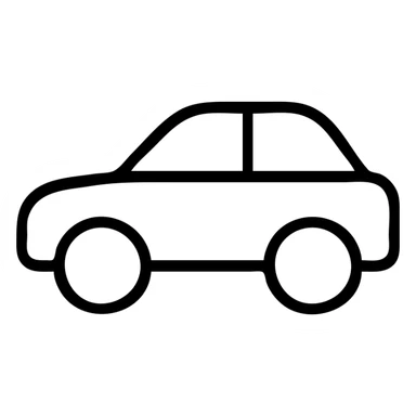 red and blue automobile icon sticker