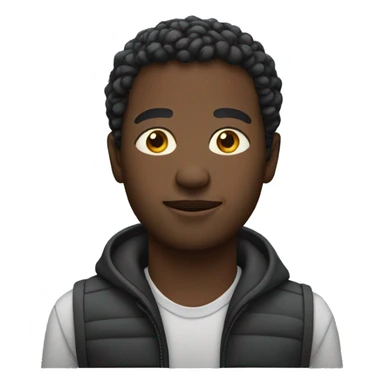 Black man in filed  sticker