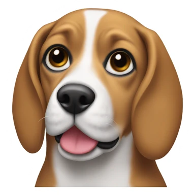 Beagle mix with black ears sticker