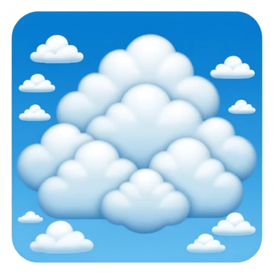 clouds in a blue sky sticker