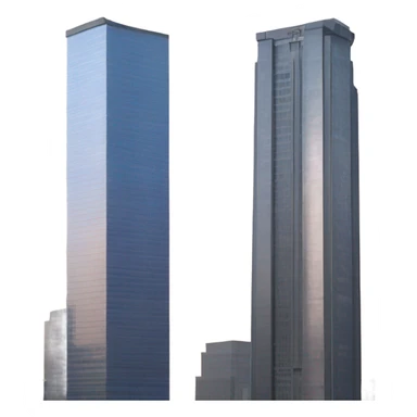 Two skyscrapers next to each other sticker