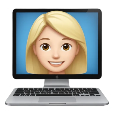 videollamada computadora sticker