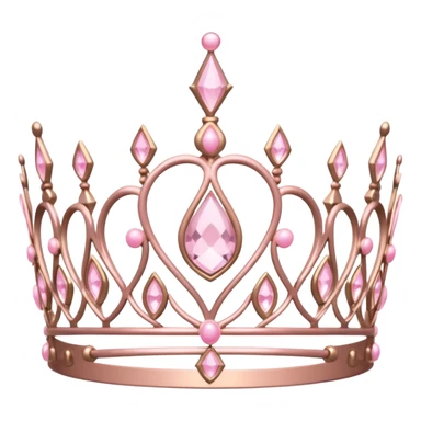 light pink tiara sticker