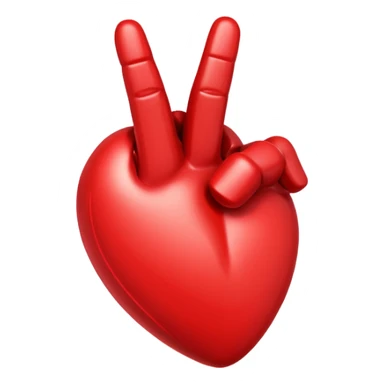 Heart with middle finger only sticker