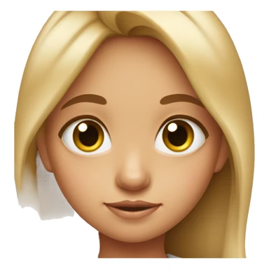 Little girl with big doe eyes  sticker