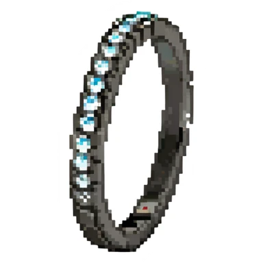 wedding ring with a diamond pixel art sticker