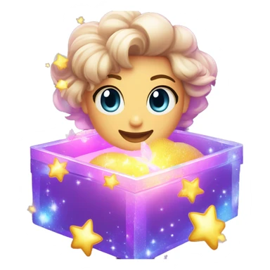 ( 8K )𓂺THE 🪄🪄🪄𓂸MAGIC BOX🗿 glittery✨box of magic light sticker
