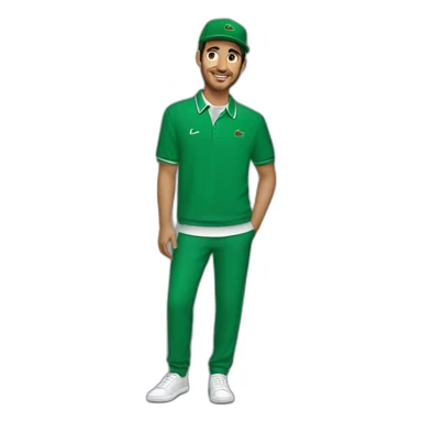 algerian Guy with Lacoste sticker