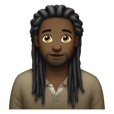 "black guy with dreads" sticker