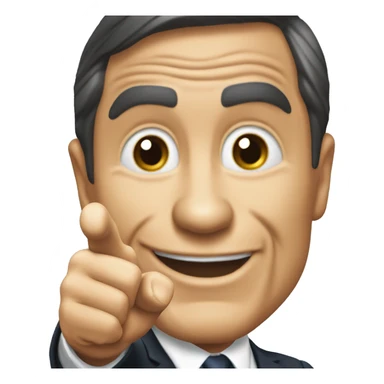 Kenneth Copeland pointing forward  sticker