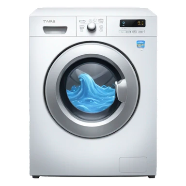 washing machine futuristic sticker