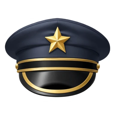 captain hat sticker