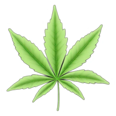 hemp leaf sticker