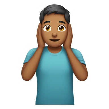 saying sorry by holding ears sticker