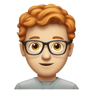 red hair nutritionist with glasses happy thinking money sticker