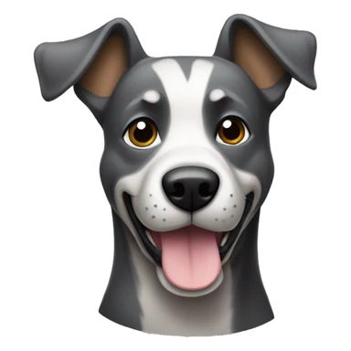 Un perro gris y negro australiano sticker