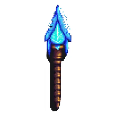 wizard wand with glowing tip sticker