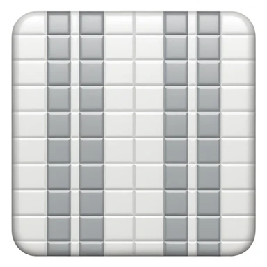 Light gray and white square with a checkered pattern 8x8 sticker