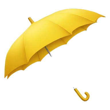 Yellow umbrella sticker