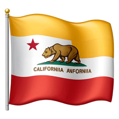 Hazme un emoji de la bandera de California  sticker