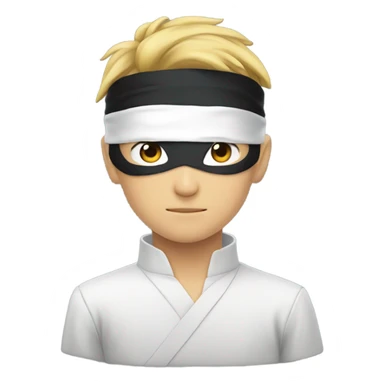 Satoru gojo with blindfold on young sticker