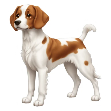 Brittany Dog Breed Full Body sticker
