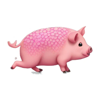 retro groovy hippie trippy floral patterns on a pig armadillo centipede sticker