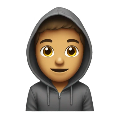 Kerropi wearing a hoodie  sticker