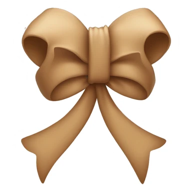 Light Brown bow  sticker