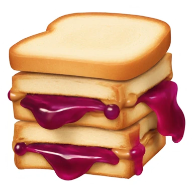 peanut butter and jelly sandwich sticker