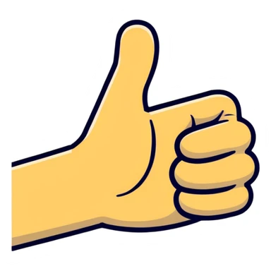 A thumbs up with 'The End' text sticker
