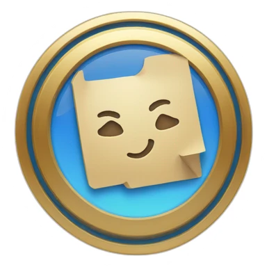 Citculat blue verification badge with a checkmark inside it sticker