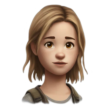 Young Ellie last of us sticker