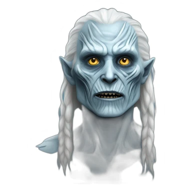 white walker upper body realistic sticker