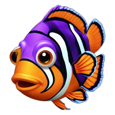 clown fish sticker