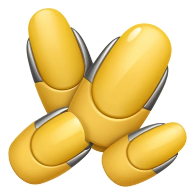 Uñas amarillas  sticker