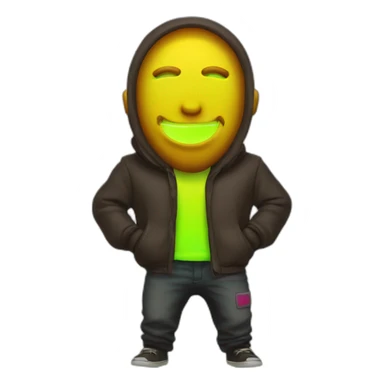 Juicy booty neon sign style man sticker