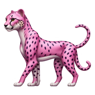 Pink cheetah sticker
