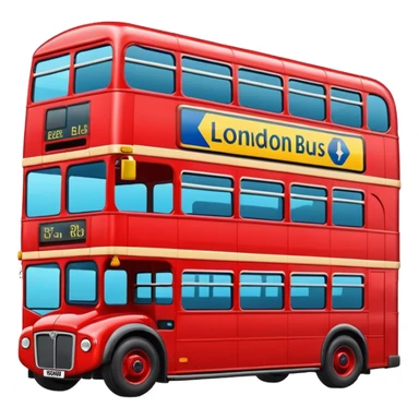 London red bus sticker